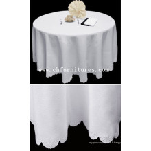 Tissu de table blanc durable pour table de banquet (YC-BC23)